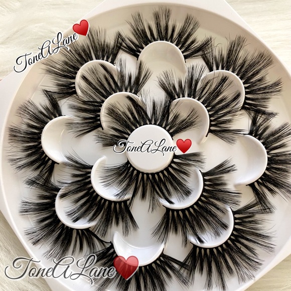 Mink Eyelashes Lashes Eyelashes 5d lashes long 7x - Picture 2 of 3